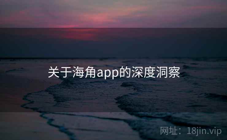 关于海角app的深度洞察  第2张 关于海角app的深度洞察  第2张