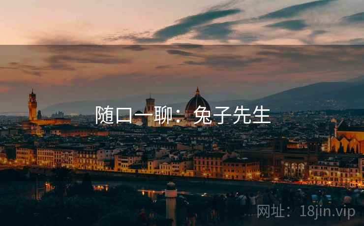 随口一聊:兔子先生  第2张 随口一聊:兔子先生  第2张