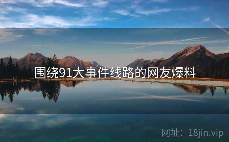 围绕91大事件线路的网友爆料  第2张